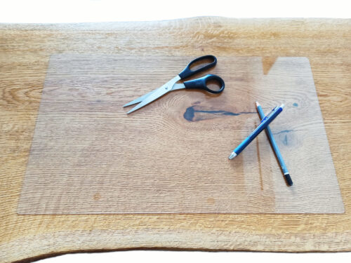 Mata ochronna pod fotel/krzesło/na biurko 55x60cm poliwęglan 1mm